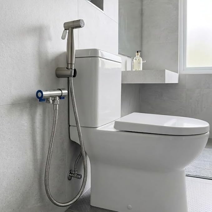Ducha Higiênica Registro Duplo Aço Inoxidável