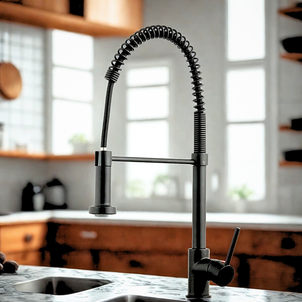 Torneira de Bancada Misturadora Quente/Frio Black Matte